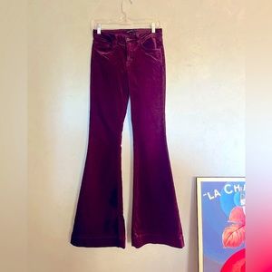 J Brand Bella Velvet Flares